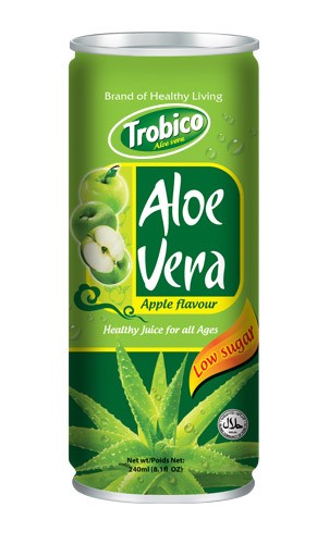 Trobico Aloe vera apple flavor alu can 250ml